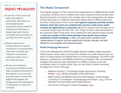 Page 1 of Studio Pedagogy