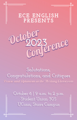 Poster for the October 2023 Conference. Information can be found on the webpage.